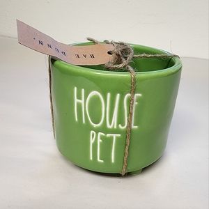Rae Dunn "House Pet" Green Mini Planter